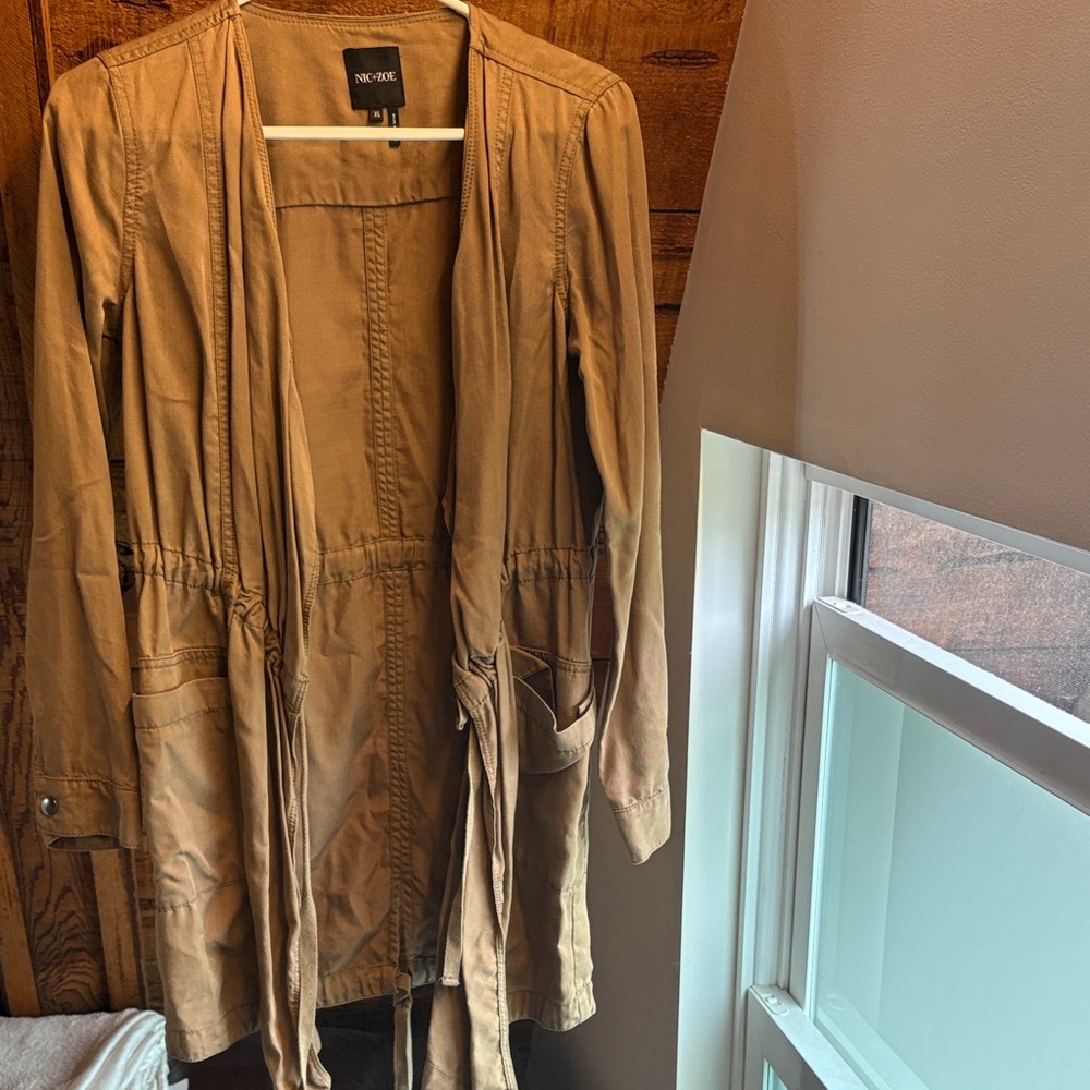 Nic + Zoe Women's Trench Jacket Wrap in Tan